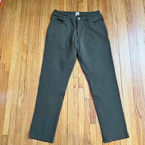 Swet Tailor Chino Pants Mens 30 X30 Stretch Olive Green Straight